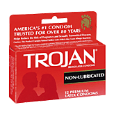 Trojan Condoms Non-Lubricated Left Picture